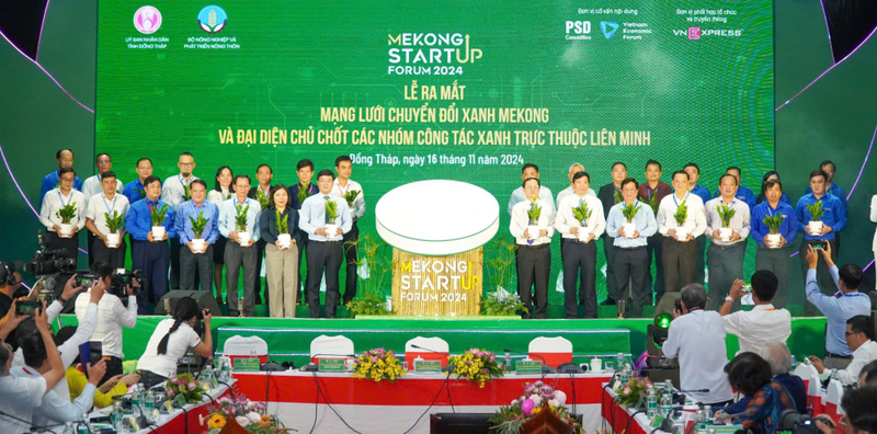 The launch of the Mekong Green Transformation Network.