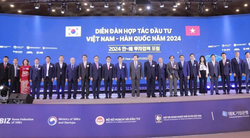 Diễn đàn hợp tác đầu tư Việt Nam - Hàn Quốc 2024. Ảnh: Nguyễn Hoàng.