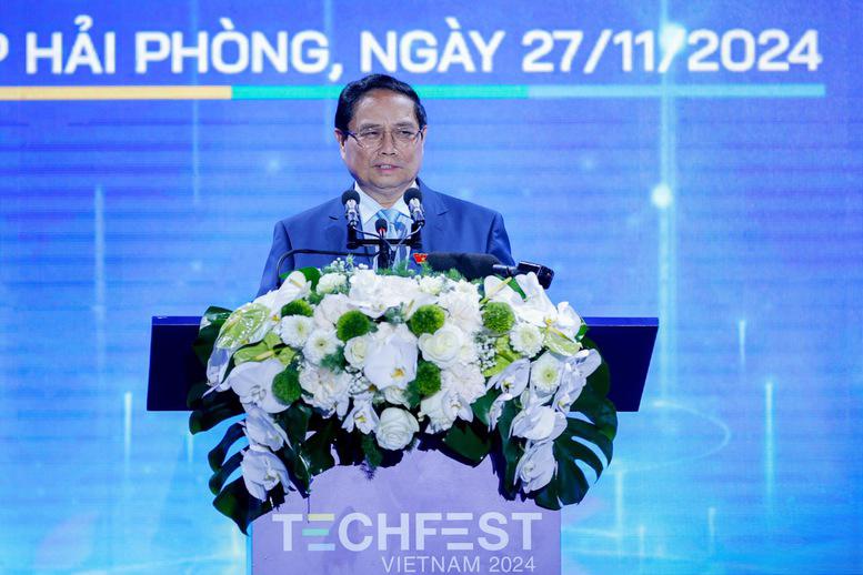 Thủ tướng Phạm Minh Chính tại TECHFEST Việt 1xbet com registration năm 2024 - Ảnh: VGP