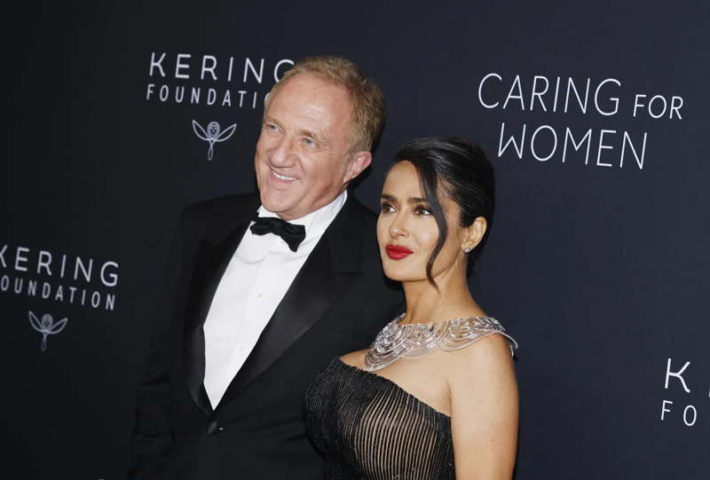 François-Henri Pinault, Chủ tịch kiêm Giám đốc điều hành của Kering, cùng vợ - nữ diễn viên Salma Hayek. Ảnh: Fortune