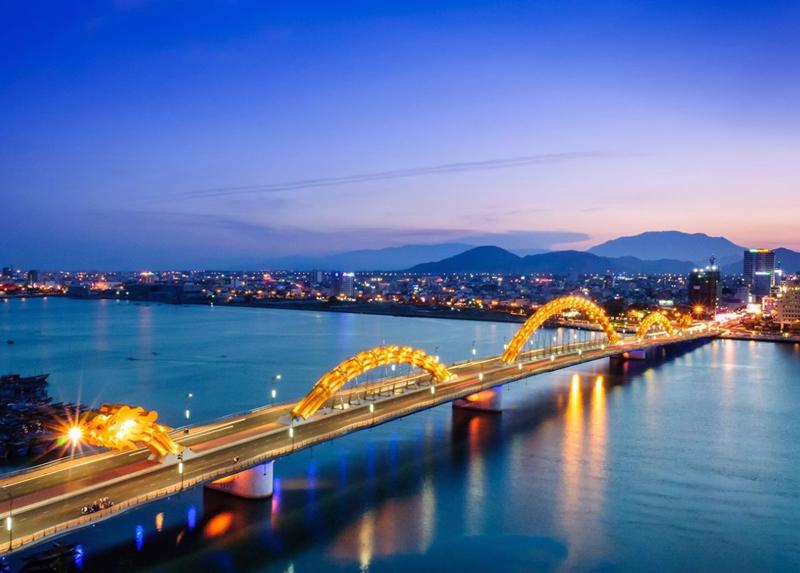 A view of Da Nang city. 