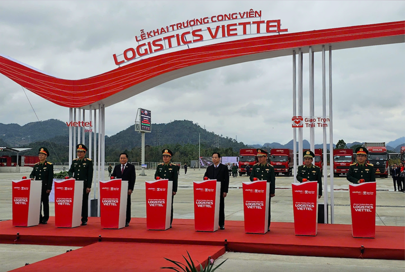 The inauguration ceremony of Viettel Logistics Park in Lang Son.