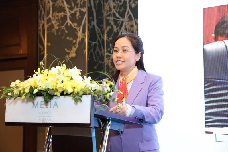 Ms. Nguyen Viet Chi, Deputy director of the Multilateral Trade Policy Department speaking at the workshop on December 12. (RT4D) 