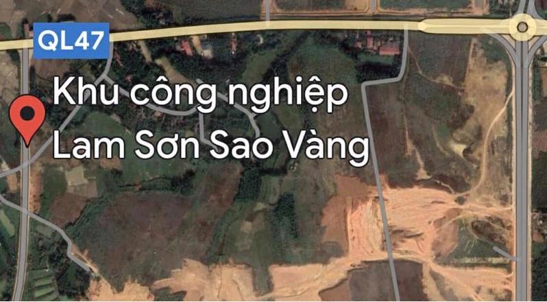 Vị trí dự án Khu công nghiệp Lam Sơn - Sao Vàng