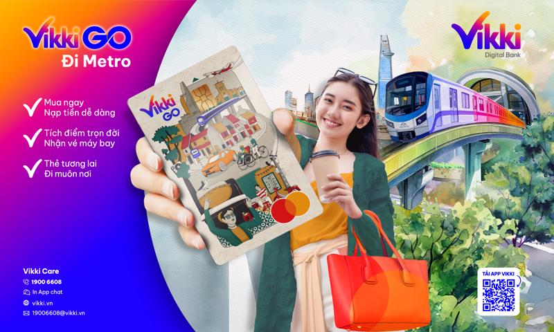 Người dân sẽ nhận thẻ đi Metro trong 1 tháng với thẻ VikkiGFO.