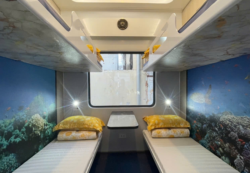 The luxury sleeper carriages offer ultimate comfort.