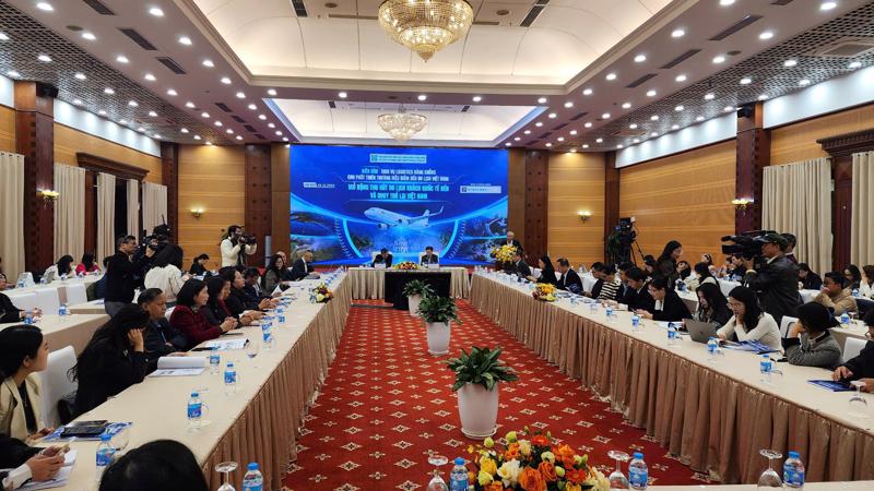 The forum entitled “Aviation logistics for developing Vietnam’s tourism brand” was hosted in December 26. Photo: Viet An.