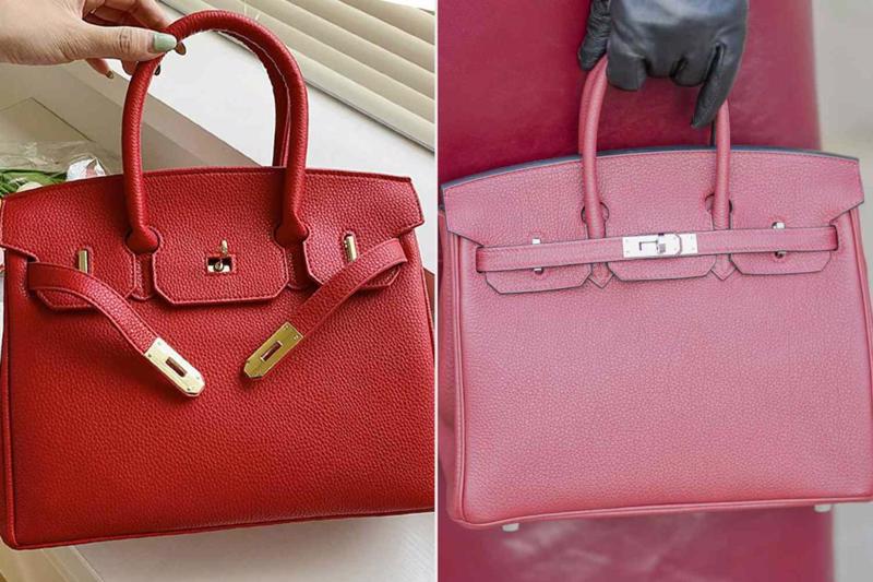 Túi Walmart Wirkin (trái)và Hermés Birkin (phải).