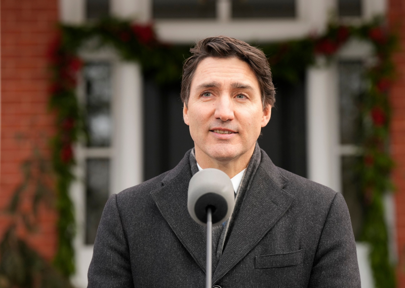 Thủ tướng Canada Justin Trudeau ngày 6/1 thông báo sẽ từ chức sau khi đảng Tự do tìm được người kế nhiệm - Ảnh: Reuters