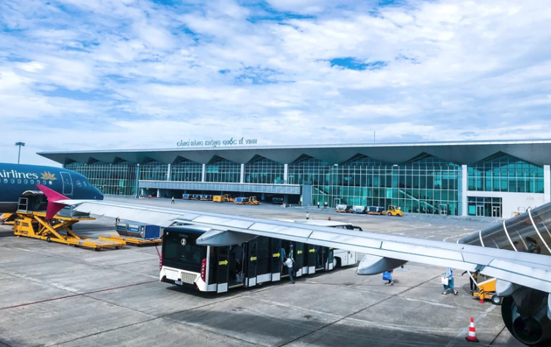 A view of Vinh International Airport.