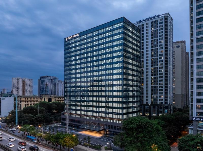 Toàn cảnh tòa nhà. Ảnh: Taisei Square Hanoi.