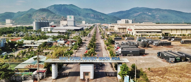 Nhon Hoa Industrial Park in Binh Dinh province. 