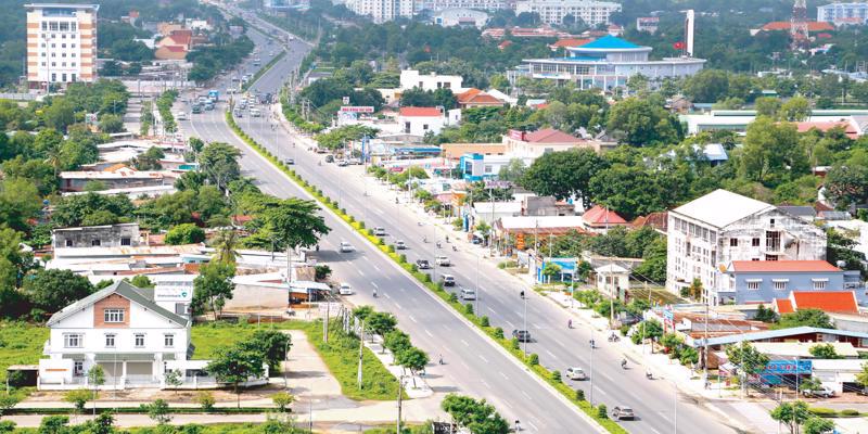 A corner of Phu My town in Ba Ria - Vung Tau province.