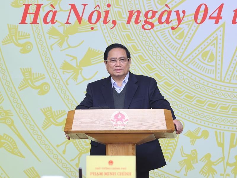  Prime Minister Pham Minh Chinh at the second meeting of the Steering Committee for the construction of nuclear power plants. (Source: VGP).