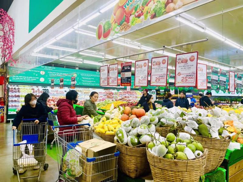 Consumption demand surged as January saw the year-end shopping season and the Lunar New Year (Tet) holiday.