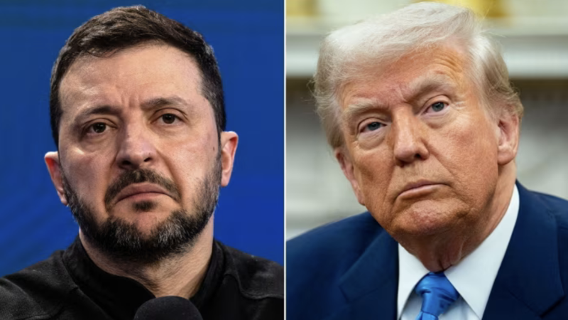 Tổng thống Ukraine Volodymyr Zelenskiy (trái) và Tổng thống Mỹ Donald Trump - Ảnh: Bloomberg/Getty.