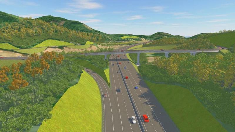 Rendering of Cho Moi - Bac Kan Expressway.