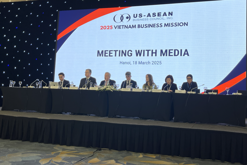 US-ASEAN Business Council and representatives of several US businesses (Photo: Ngoc Lan)