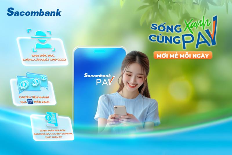 Sacombank Pay phiên bản 2.4.4 vừa được cập nhật gia tăng trải nghiệm và tiện ích cho khách hàng.