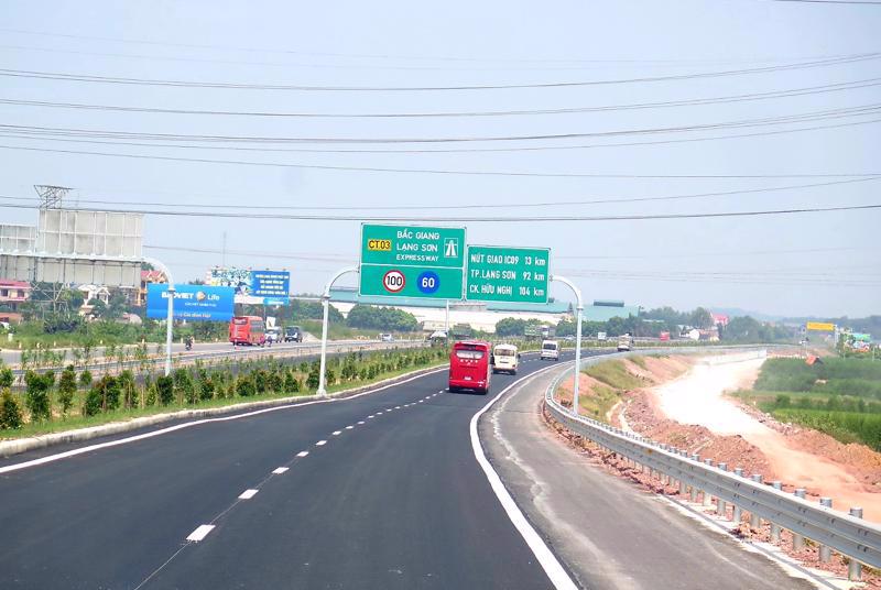 Một đoạn trên tuyến cao tốc Hà Nội - Bắc Giang. Ảnh minh hoạ