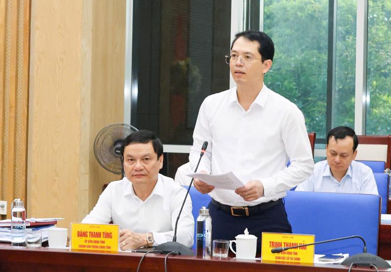 Ông Trịnh Thanh Hải, Giám đốc Sở Tài chính Nghệ An