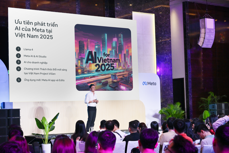 Sự kiện Meta Marketing Summit 2025 diễn ra ngày 8/5 tại Hà Nội.