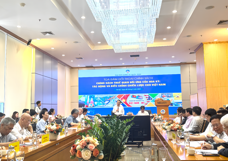 The Policy Dialogue on “US Reciprocal Tariffs: Impacts and Strategic Adjustments for Vietnam” is held on May 8.