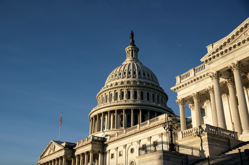 Tòa nhà Quốc hội Mỹ trên đồi Capitol ở Washington DC - Ảnh: Reuters.