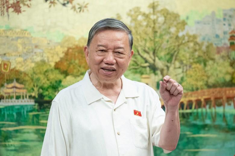 Tổng Bí thư Tô Lâm phát biểu tại phiên thảo luận.