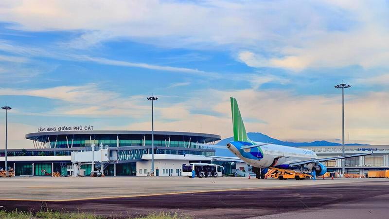 Phu Cat Airport in Binh Dinh province.
