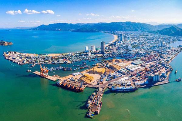 A bird's eye view of Binh Dinh Port.