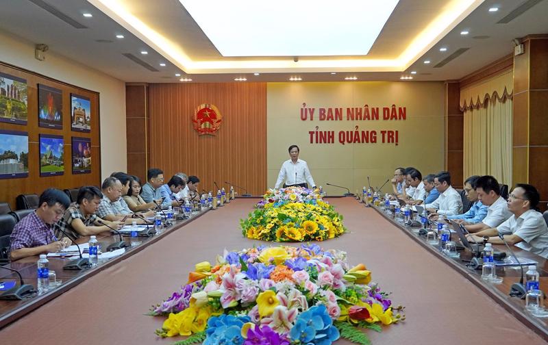 Lãnh đạo tỉnh Quảng Trị họp nghe báo cáo đề xuất của doanh nghiệp về dự án Thủy điện Quảng Trị mở rộng 