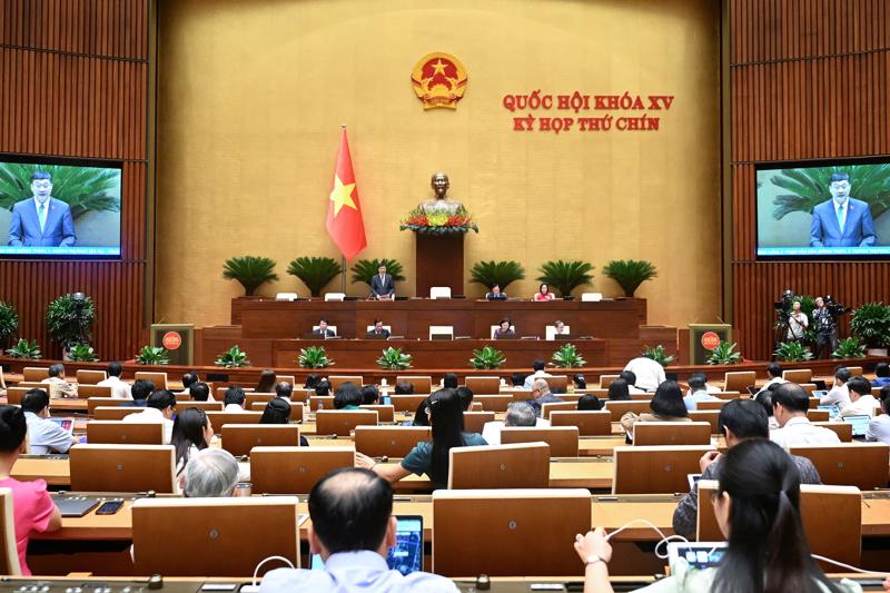 Toàn cảnh phiên họp Quốc hội sáng 29/5. Ảnh: Quochoi.vn
