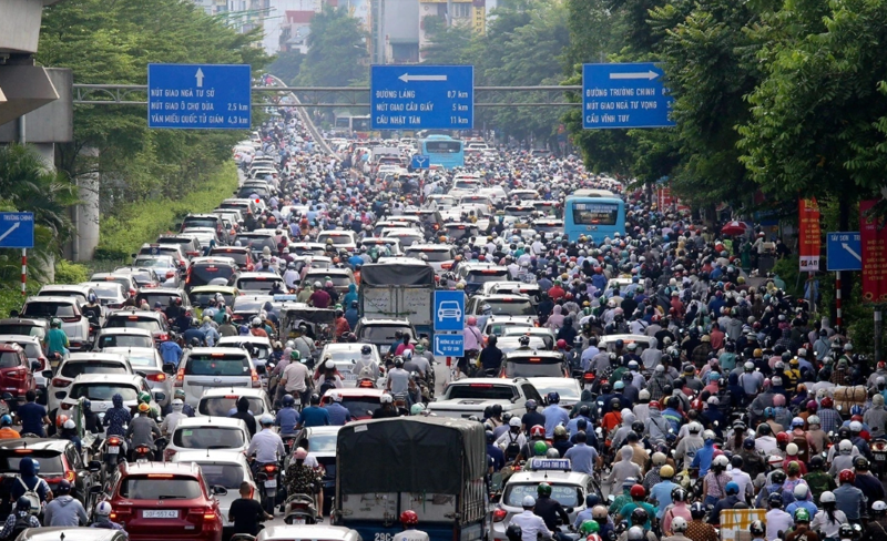 Hiện nay cả nước có tới 70 triệu xe mô tô và xe gắn máy đang lưu hành.