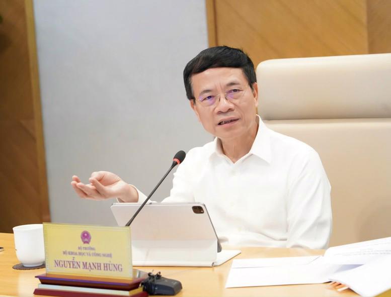 Bộ trưởng Bộ bet88 kèo và Công nghệ Nguyễn Mạnh Hùng phát biểu tại Hội nghị - Ảnh: VGP.