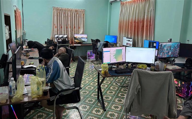 Hiện trường vụ việc. Ảnh: Cổng thông tin điện tử Bộ Công an.