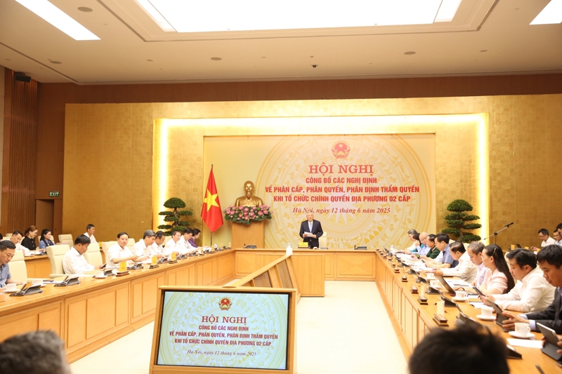 Phó Thủ tướng Thường trực Chính phủ Nguyễn Hòa Bình chủ trì Hội nghị - Ảnh: VGP/Nguyễn Hoàng