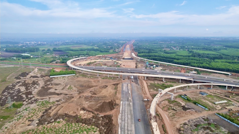 Một đoạn cao tốc Biên Hoà - Vũng Tàu.