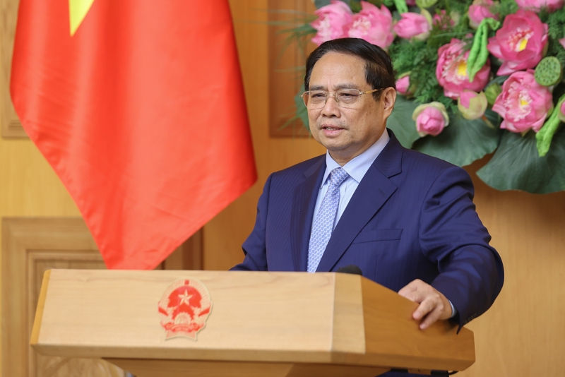 Thủ tướng phát biểu tại tọa đàm - Ảnh: VGP