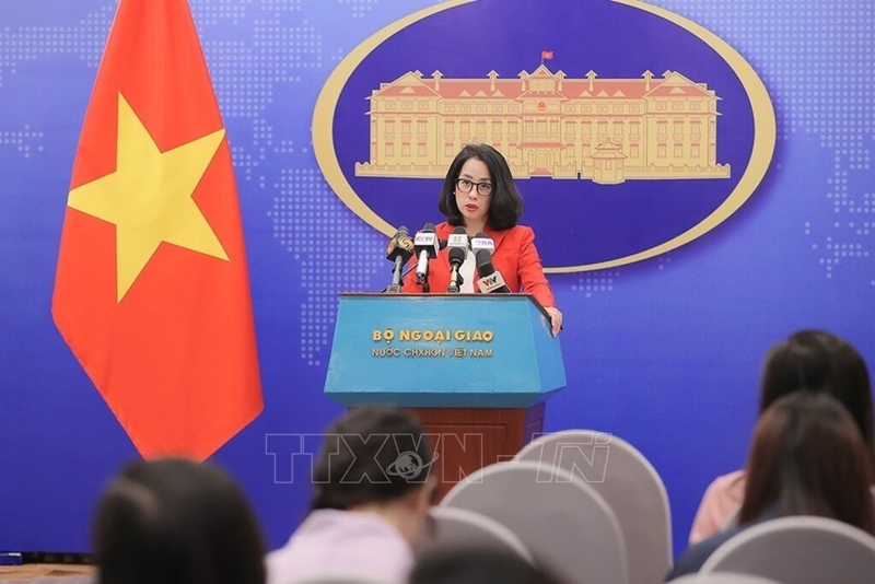 Người phát ngôn Bộ Ngoại giao Phạm Thu Hằng - Ảnh: TTXVN
