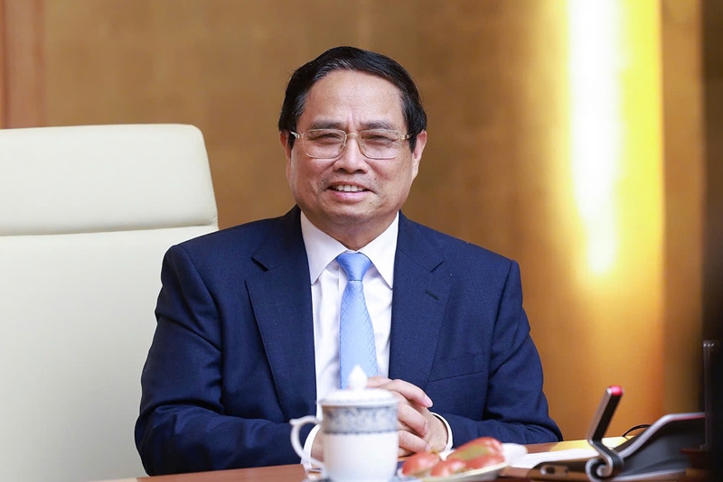 Thủ tướng phát biểu tại cuộc làm việc - Ảnh: VGP