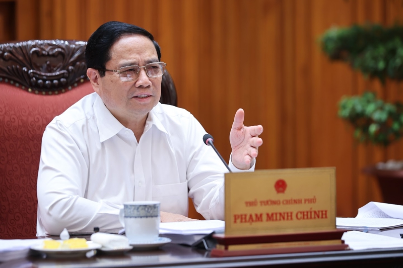Thủ tướng phát biểu tại phiên họp - Ảnh: VGP