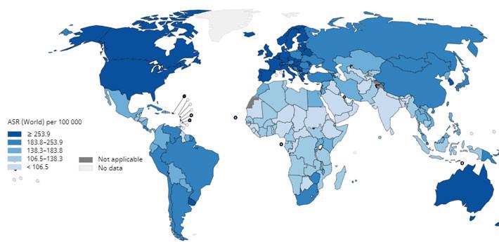 15 quốc gia có tỷ lệ mắc ung thư cao nhất thế giới 2018 - Ảnh 1.