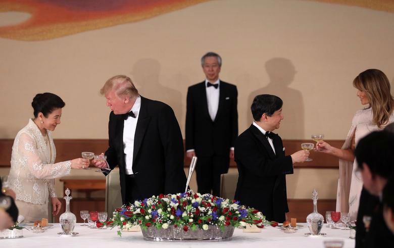 Nhật hoàng mở quốc yến chiêu đãi Tổng thống Trump - Ảnh 1.