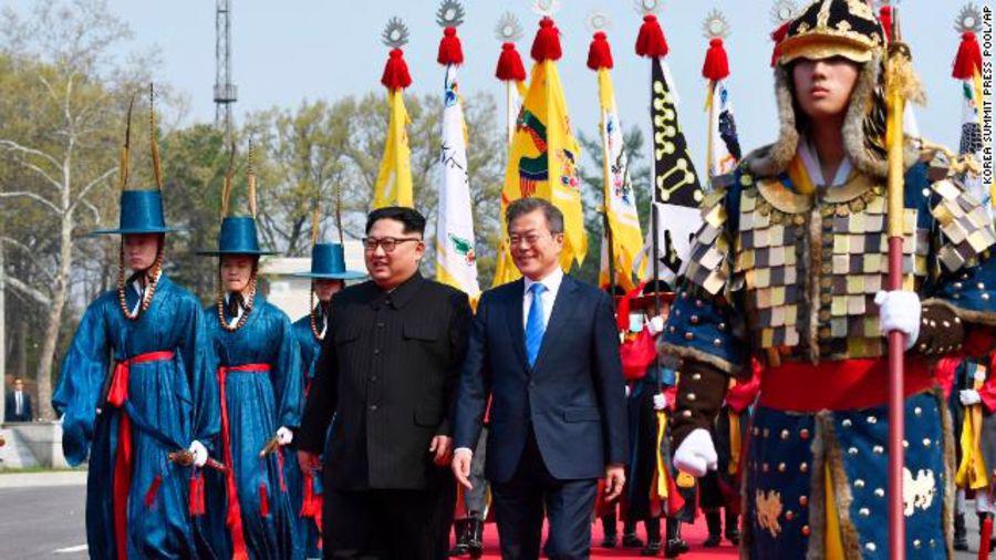 Toàn cảnh cuộc gặp thượng đỉnh lịch sử Hàn-Triều - Ảnh 8.