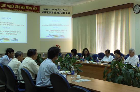 Đoàn Thời báo Kinh tế Việt Nam làm việc tại Thaco Group - Ảnh 1
