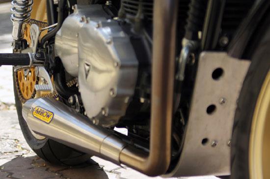 Vẻ hoài cổ của môtô độ Triumph Thruxton Café Racer - Ảnh 6