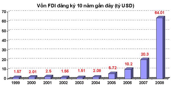 FDI năm 2008 không chỉ có màu hồng - Ảnh 1