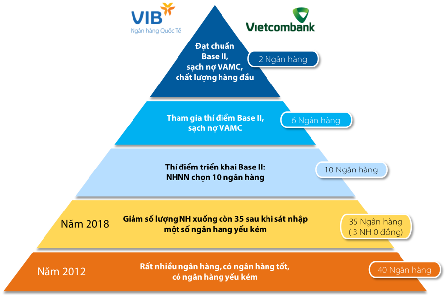 VIB và Vietcombank dẫn đầu cuộc đua Basel II như thế nào? - Ảnh 1.