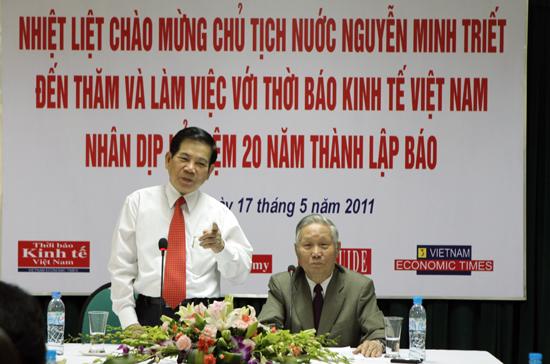 Chủ tịch nước thăm Thời báo Kinh tế Việt Nam - Ảnh 7